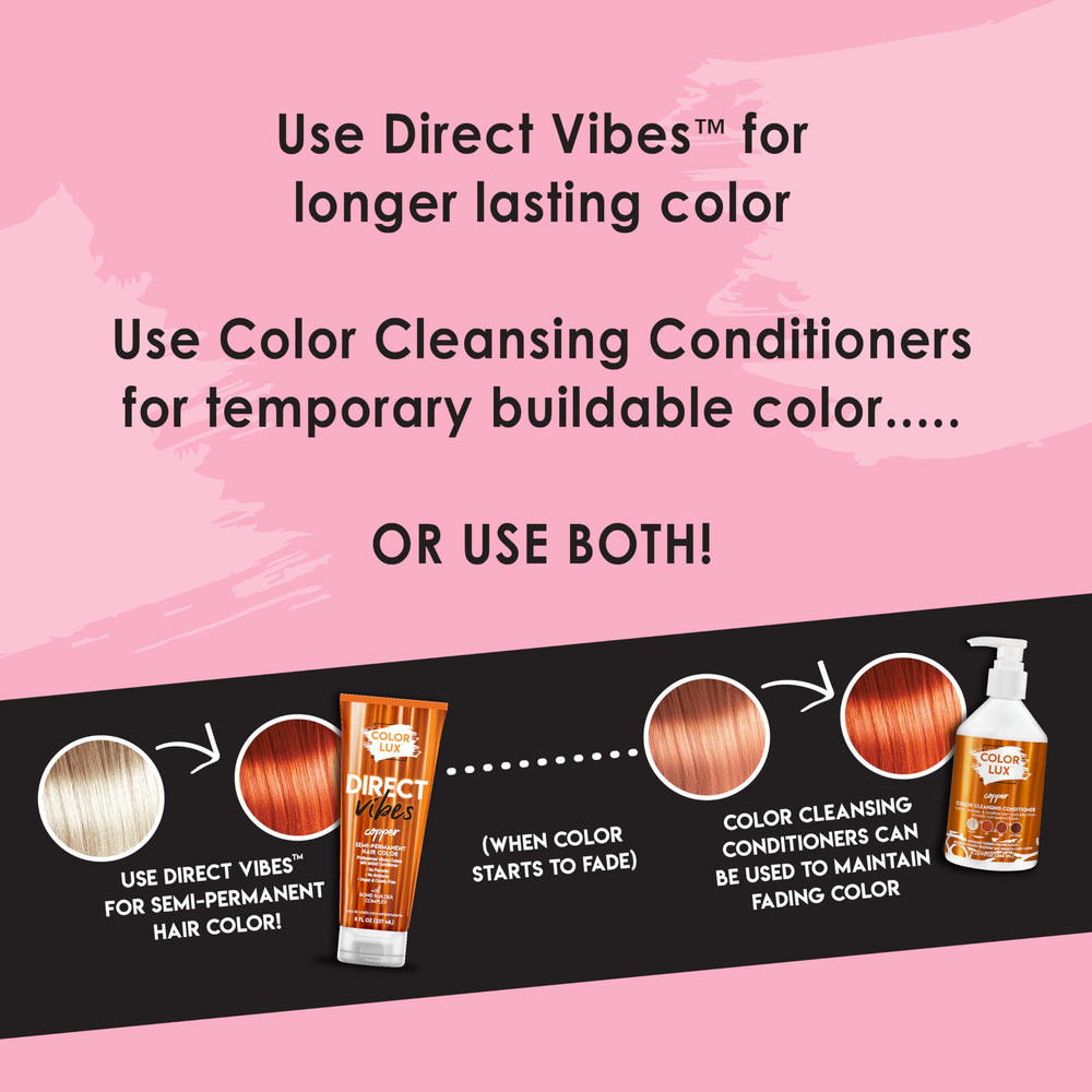 Color Lux copper bottle in hand showing 8 fl oz size for multiple uses