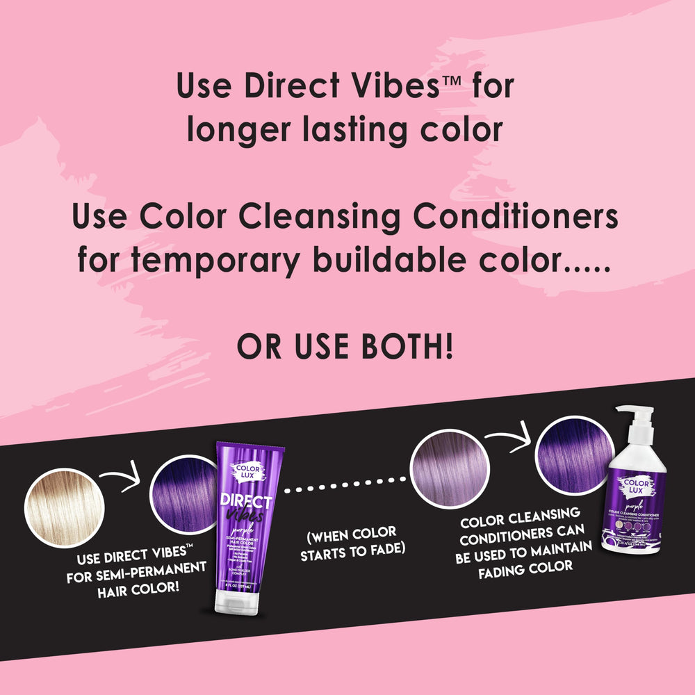 Size comparison of Color Lux 8 fl oz tube beside common objects to show real product scale