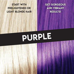 Close-up texture of Color Lux purple formula showing creamy conditioner base for smooth application
