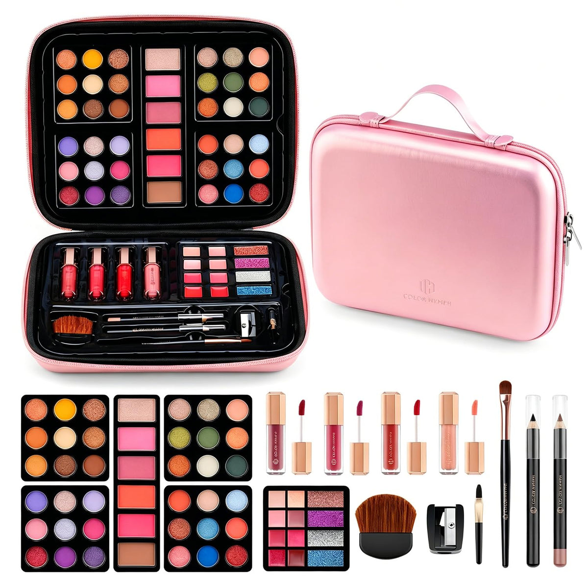 Color Nymph front packaging pink handbag showing portable storage benefit