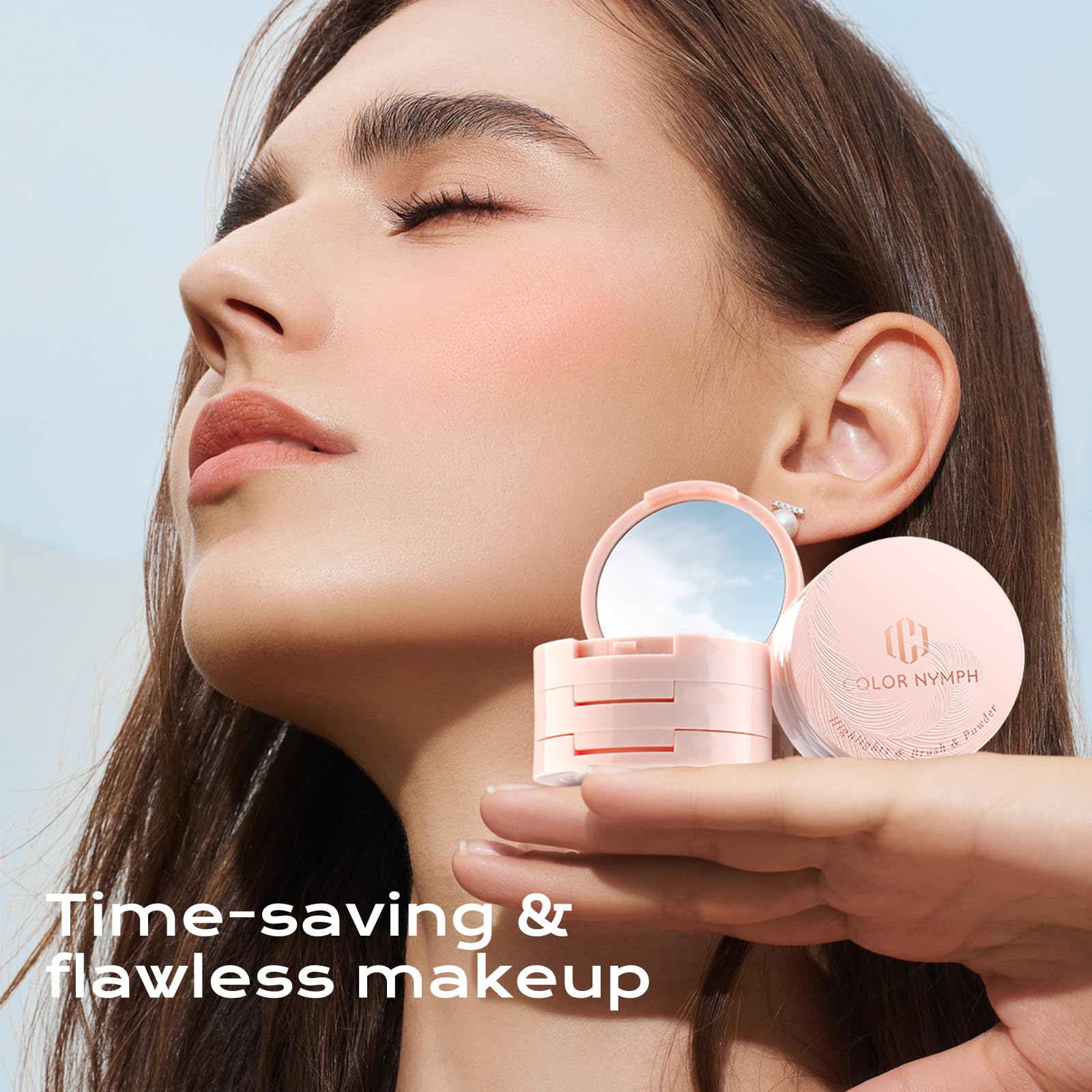 Color Nymph highlighter sheen detail showing luminous glow for precision highlighting
