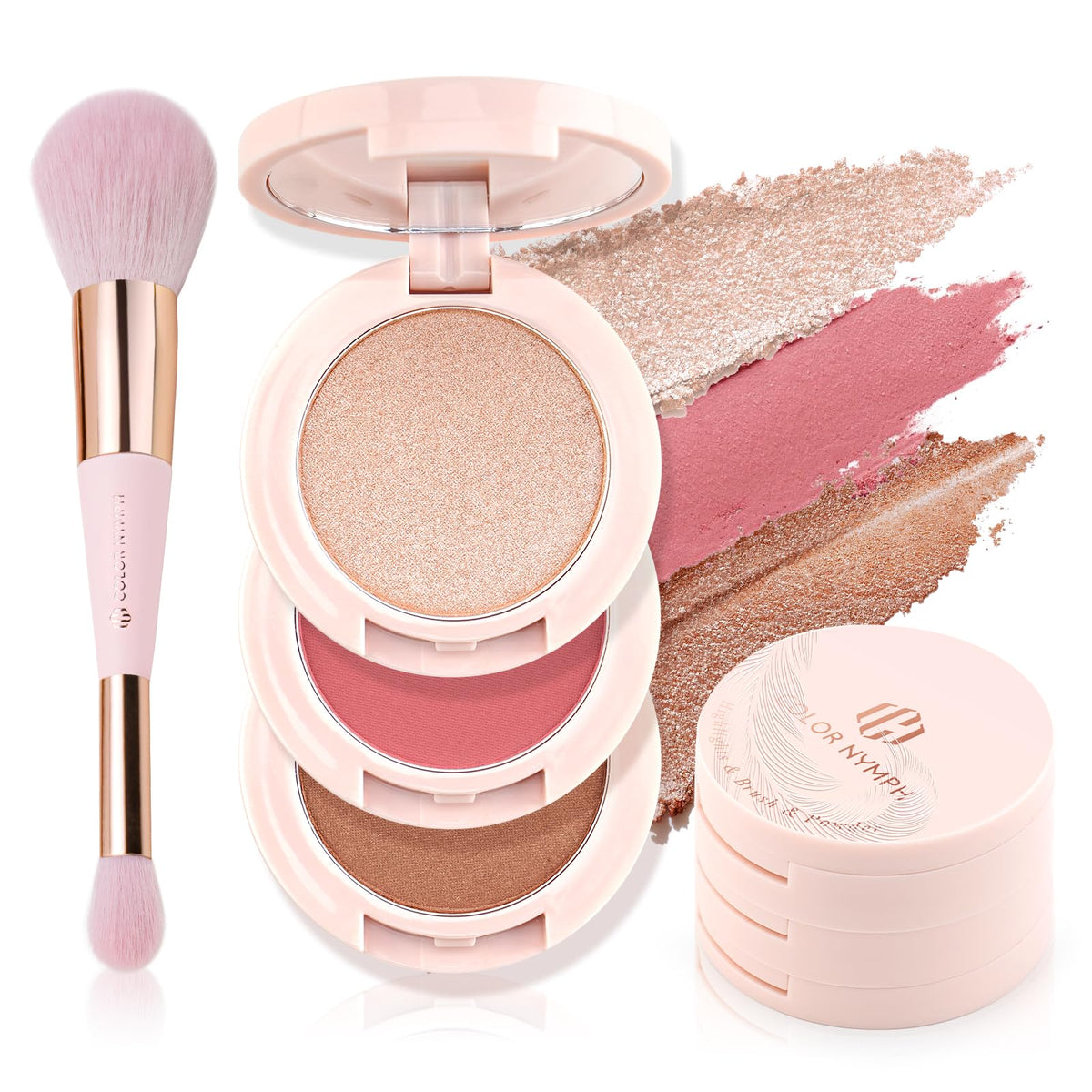 Color Nymph palette front closed showing compact travel-ready design and durability