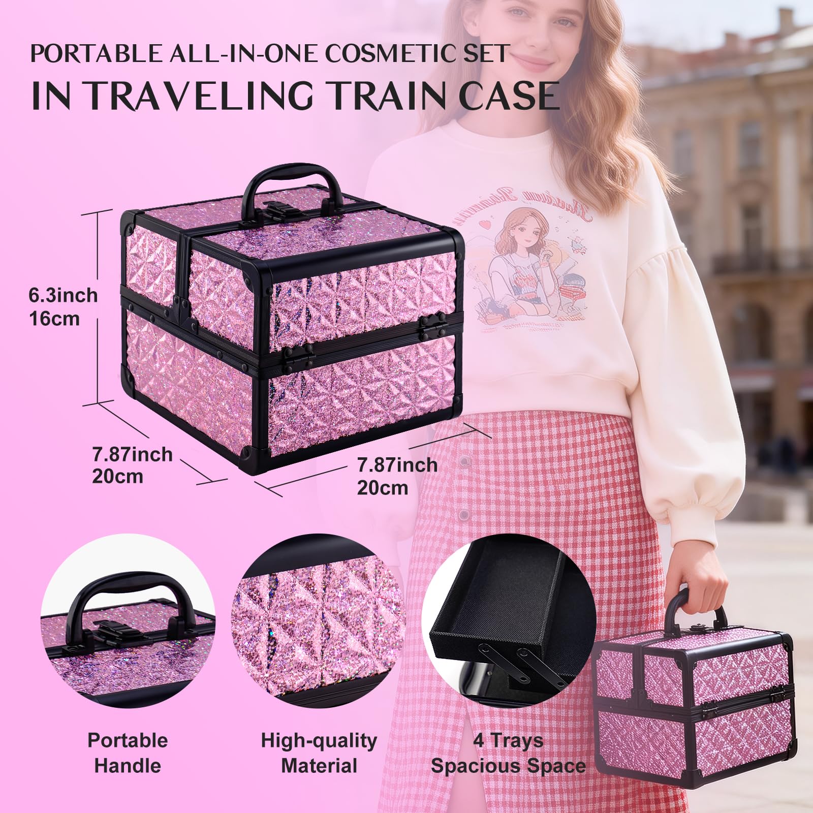 Color Nymph kit next to a smartphone to show compact travel-friendly size