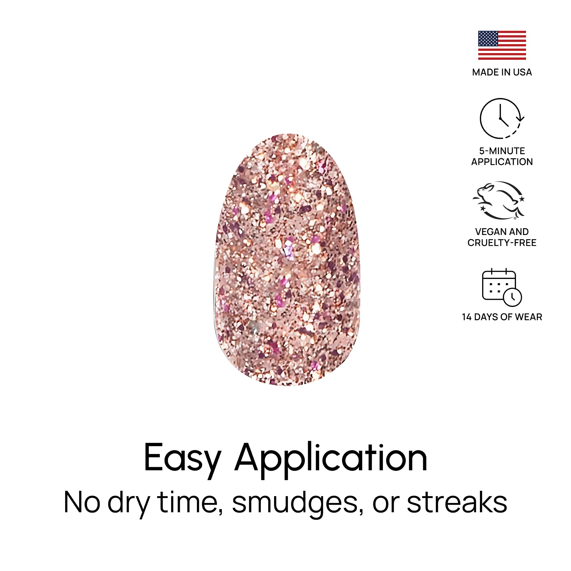Color Street size comparison on fingernail to choose best fit