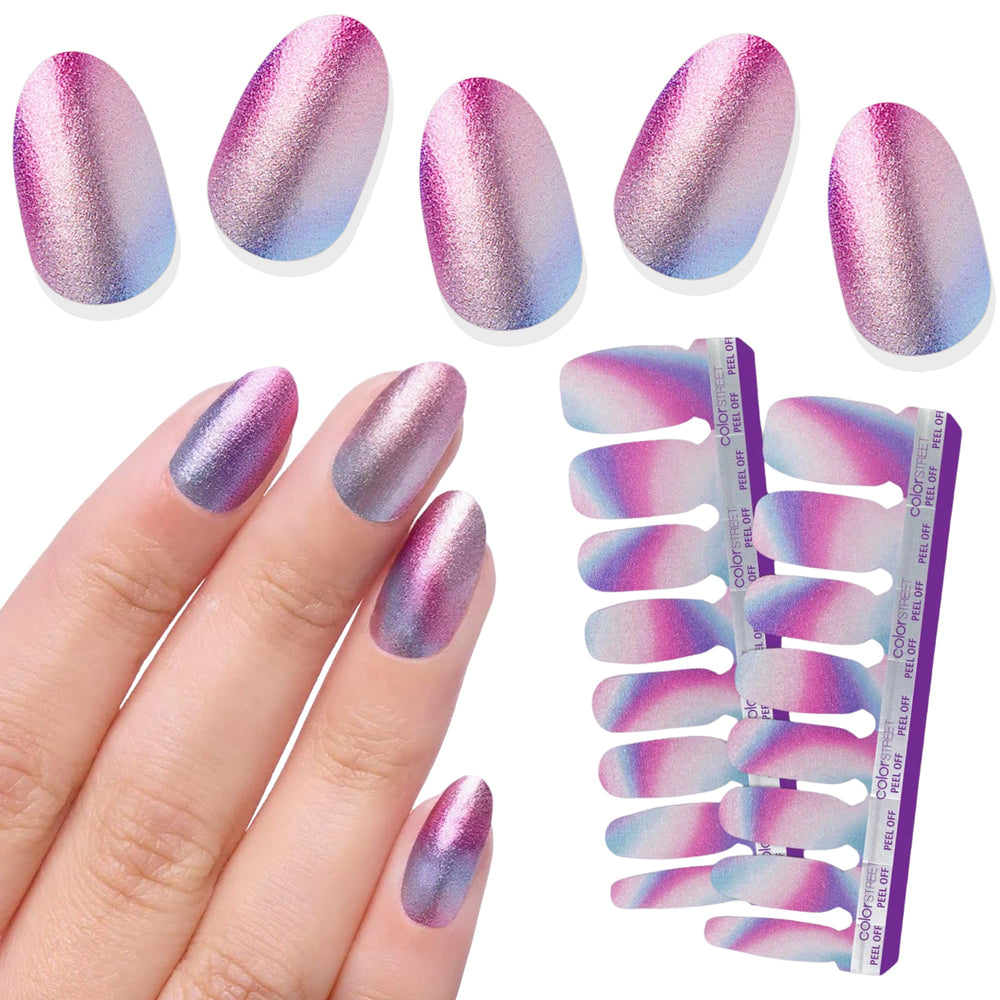 Color Street front packaging showing Wander Luster set and ease