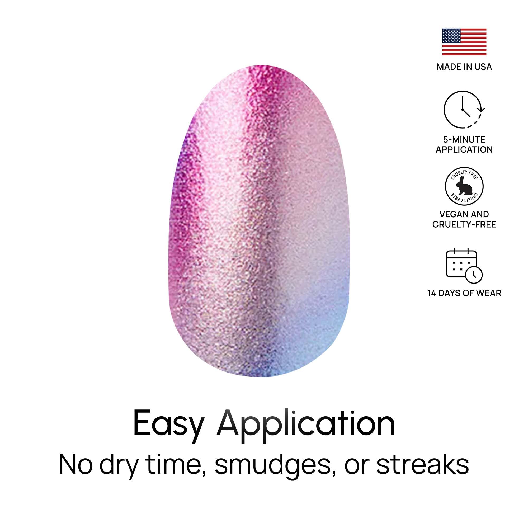 Color Street product label close-up showing 99% real polish benefit