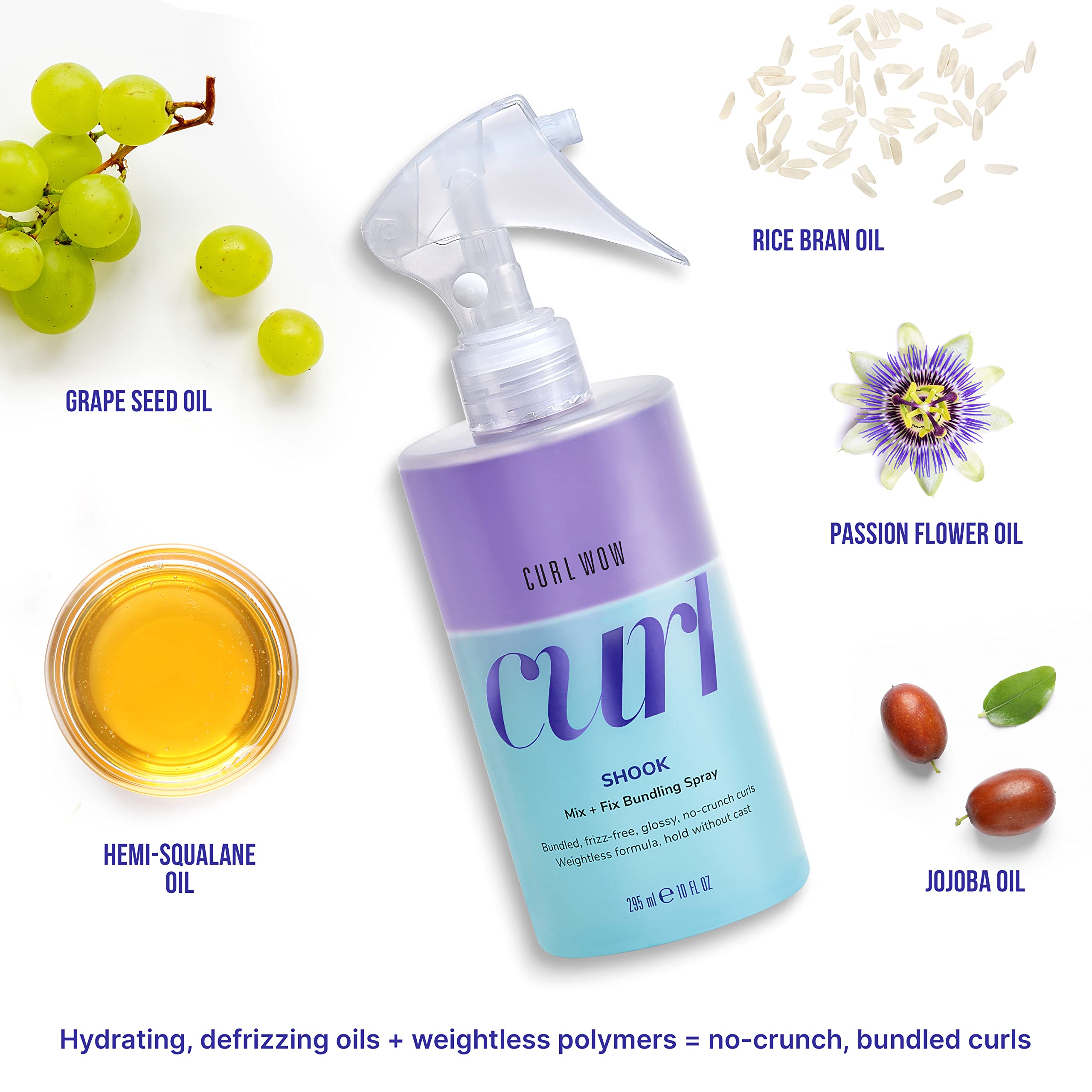 COLOR WOW bottle held in hand for size and scale, convenient travel-friendly benefit