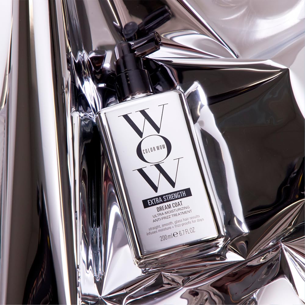 COLOR WOW in use while blow-drying to show frizz control and sleek finish