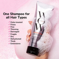 COLOR WOW duo staged in bathroom lifestyle highlighting salon-quality routine