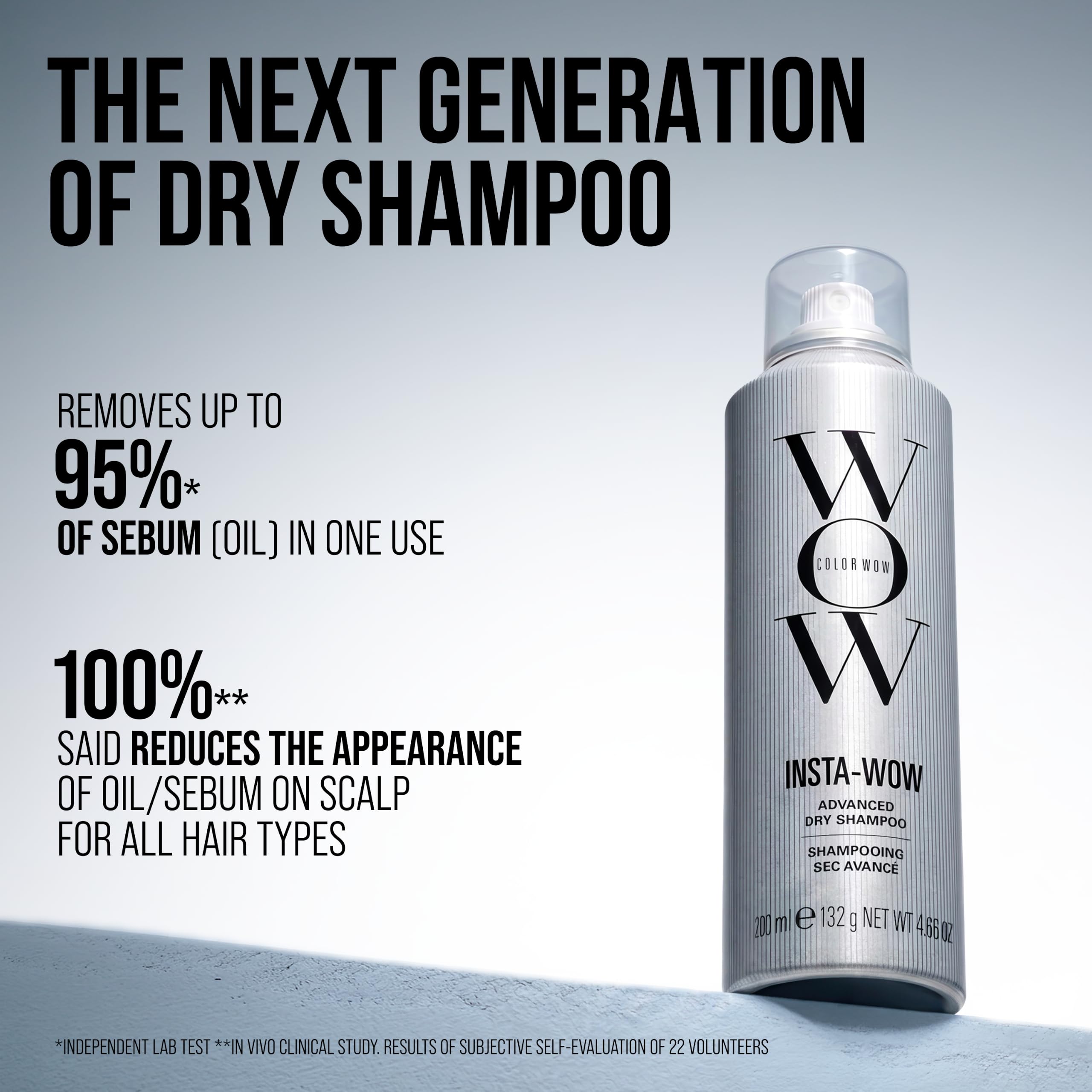 COLOR WOW before and after roots showing cleaner, fresher-looking hair