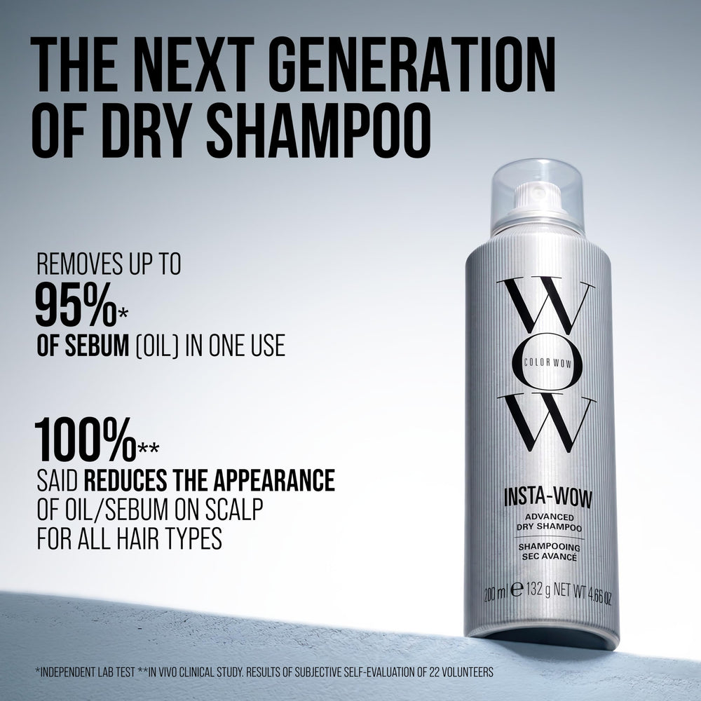 COLOR WOW before and after roots showing cleaner, fresher-looking hair