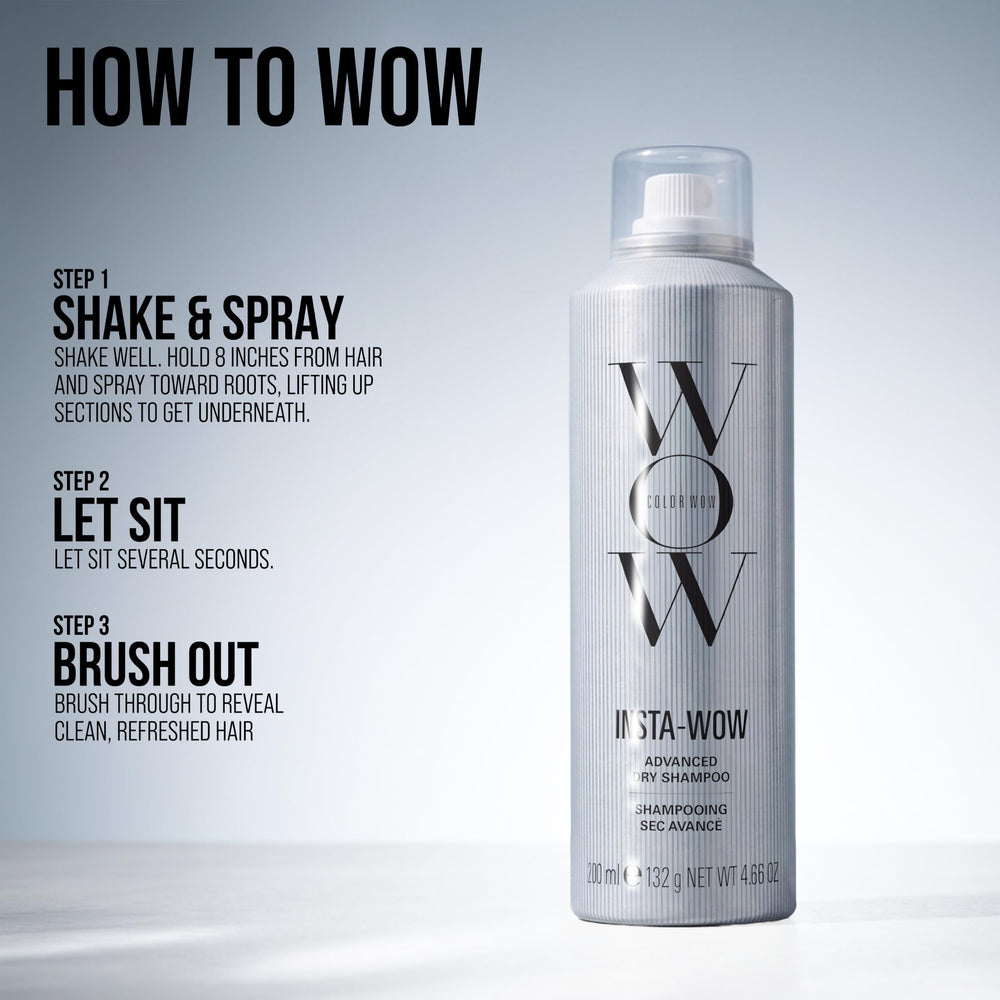 COLOR WOW label detail highlighting rice starch ingredient benefits