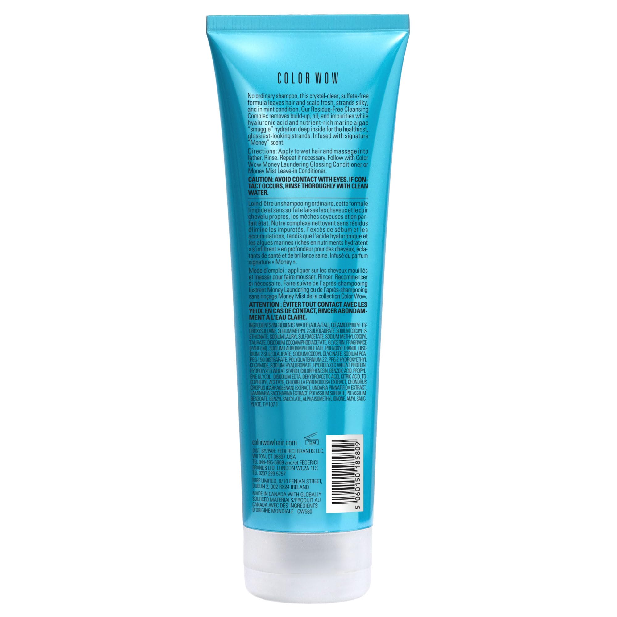 COLOR WOW clear gel texture close-up highlighting residue-free formulation and hydration