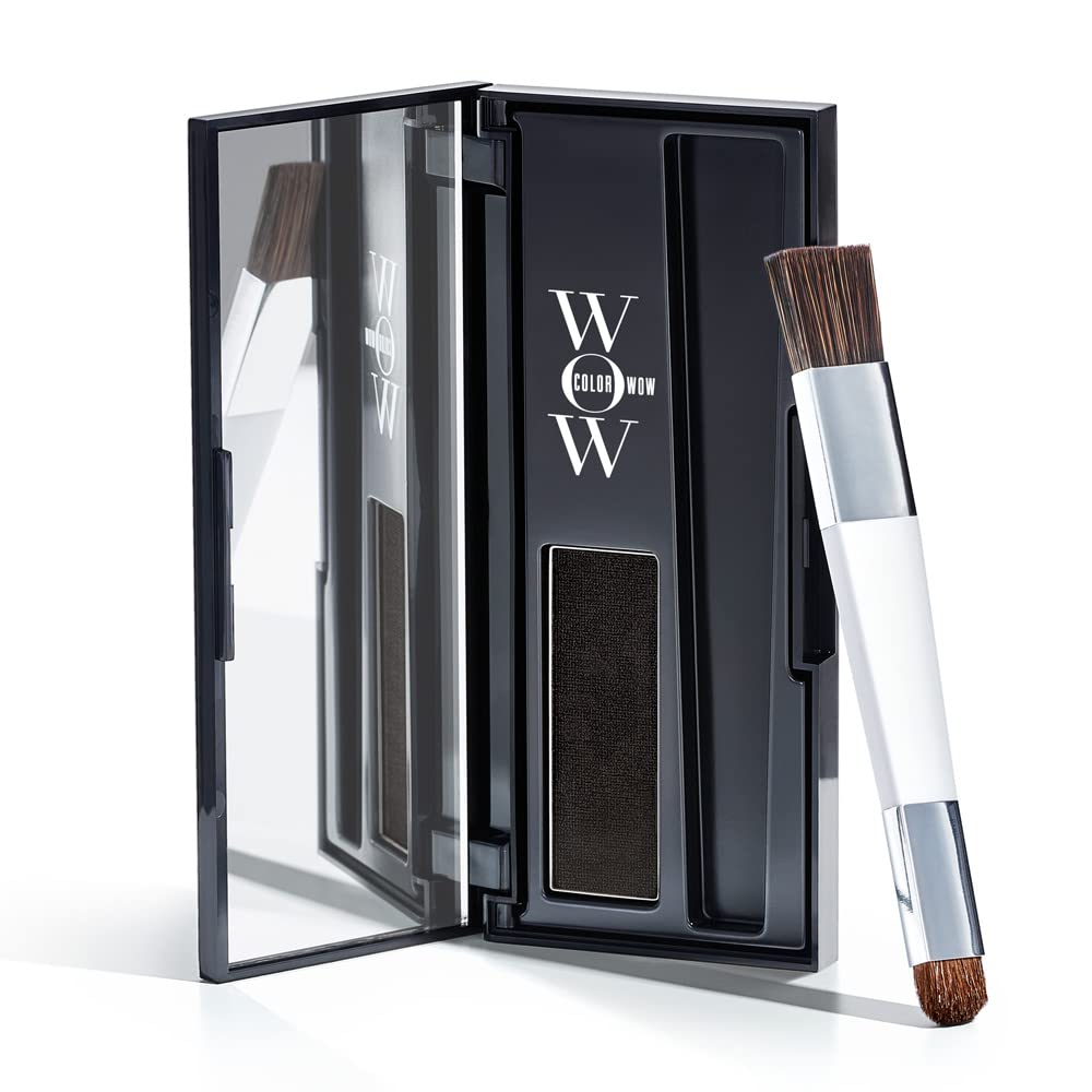 COLOR WOW front packaging showing compact product and brush for easy touch-ups