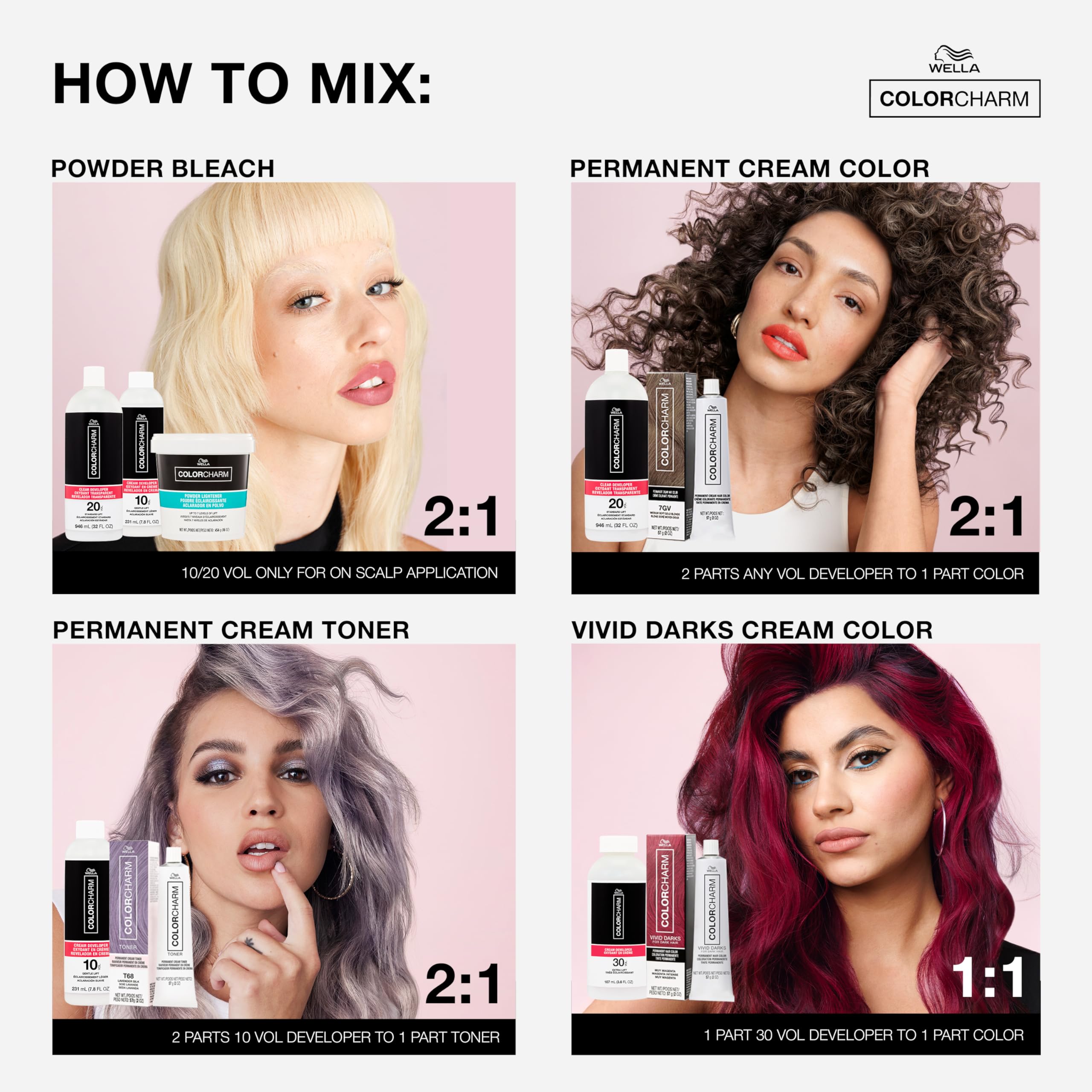 COLORCHARM application bottle in hand demonstrating controlled pour benefit