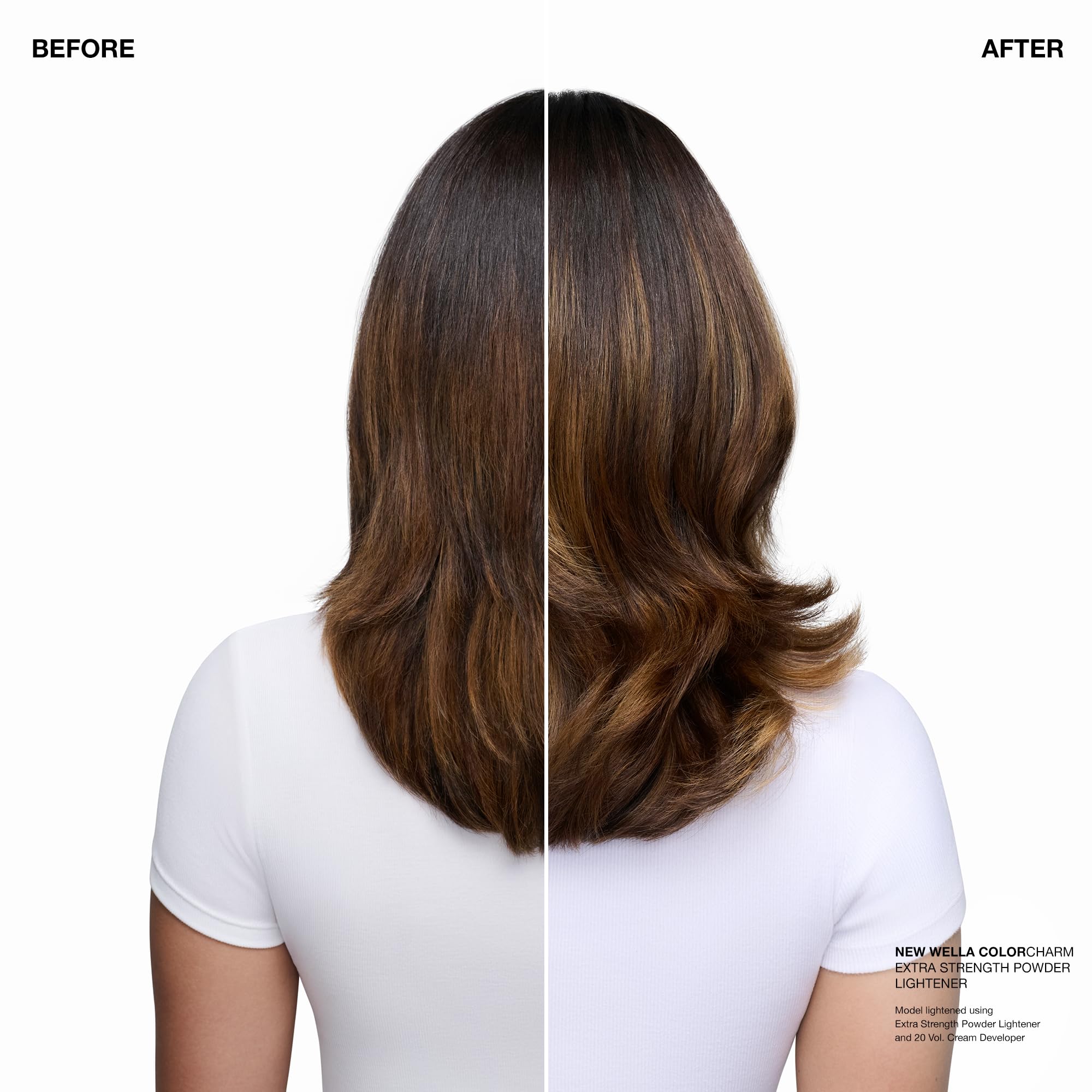 COLORCHARM paired with post-treatment showing reduced breakage benefit