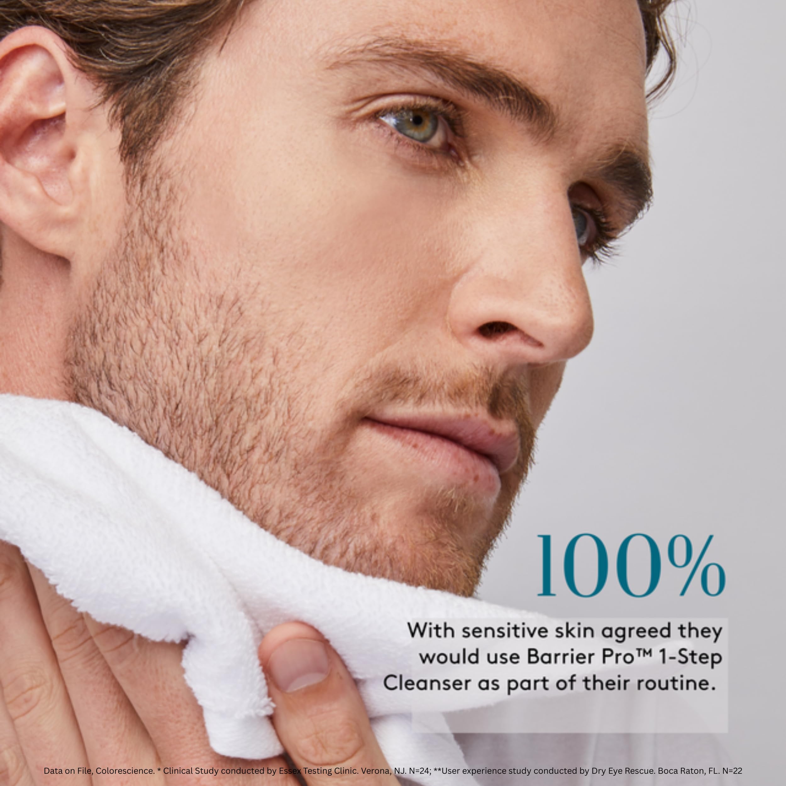 Colorescience foam lather demonstration rinses makeup effectively