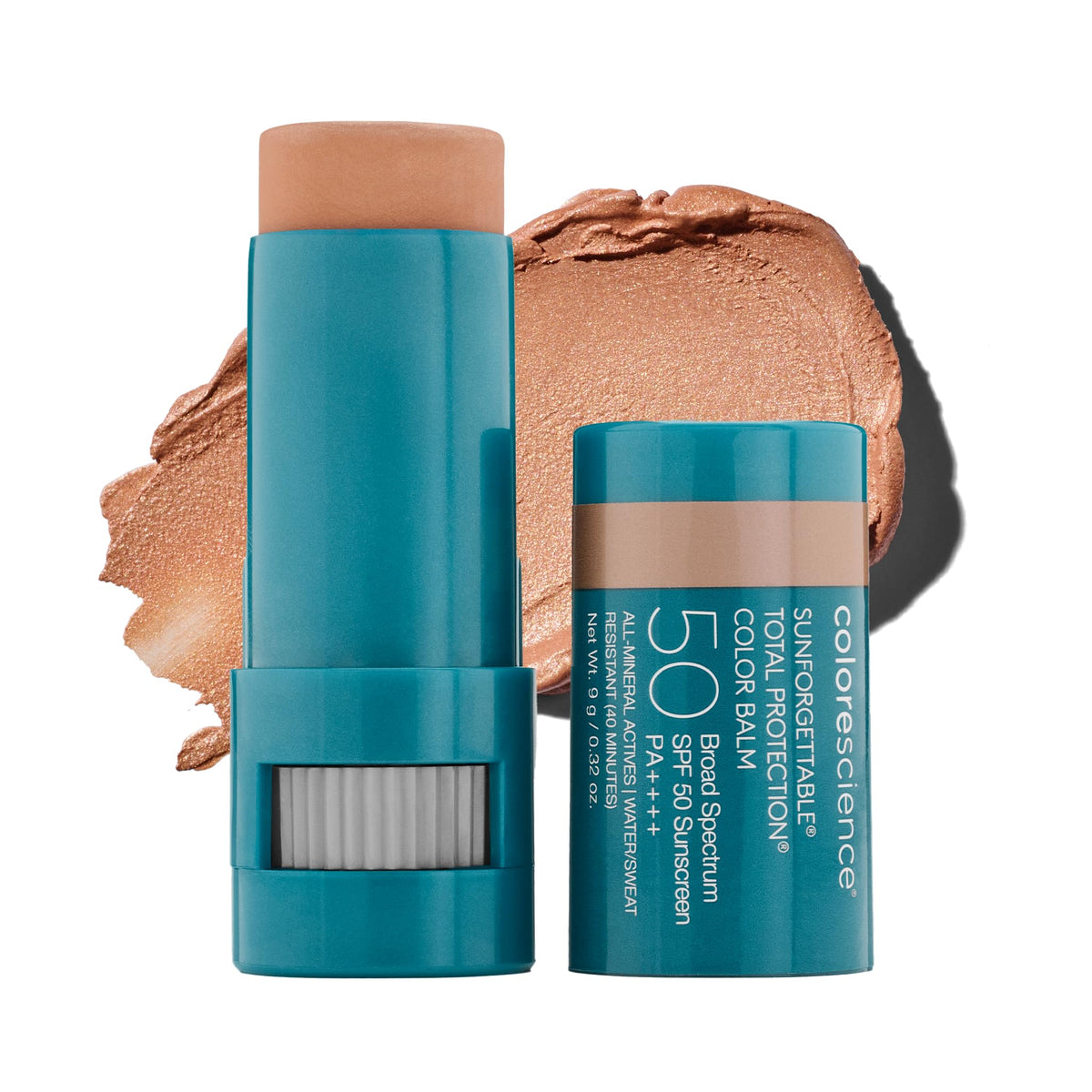 Colorescience front packaging showing shade and SPF 50 protection