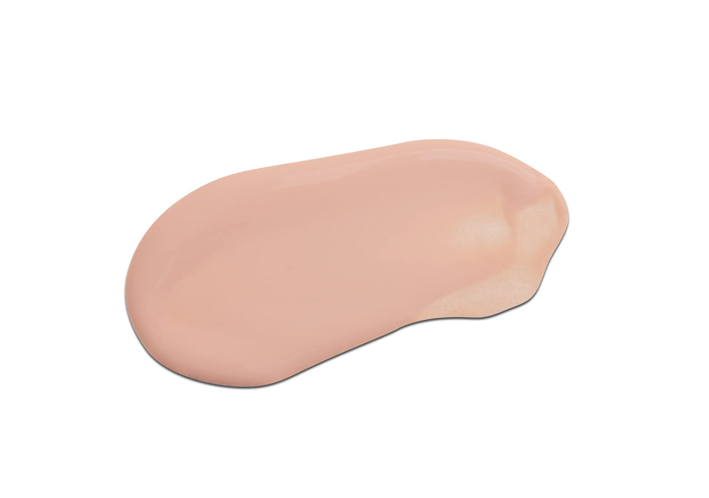 Colorescience Face Shield applied on hand swatch, sheer coverage demonstration benefit