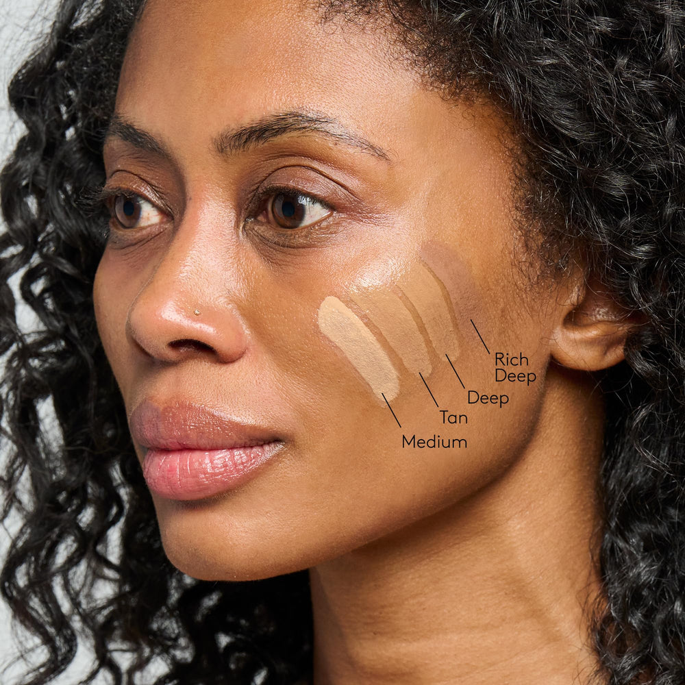 Colorescience Face Shield next to a coin for size and travel-friendly scale benefit