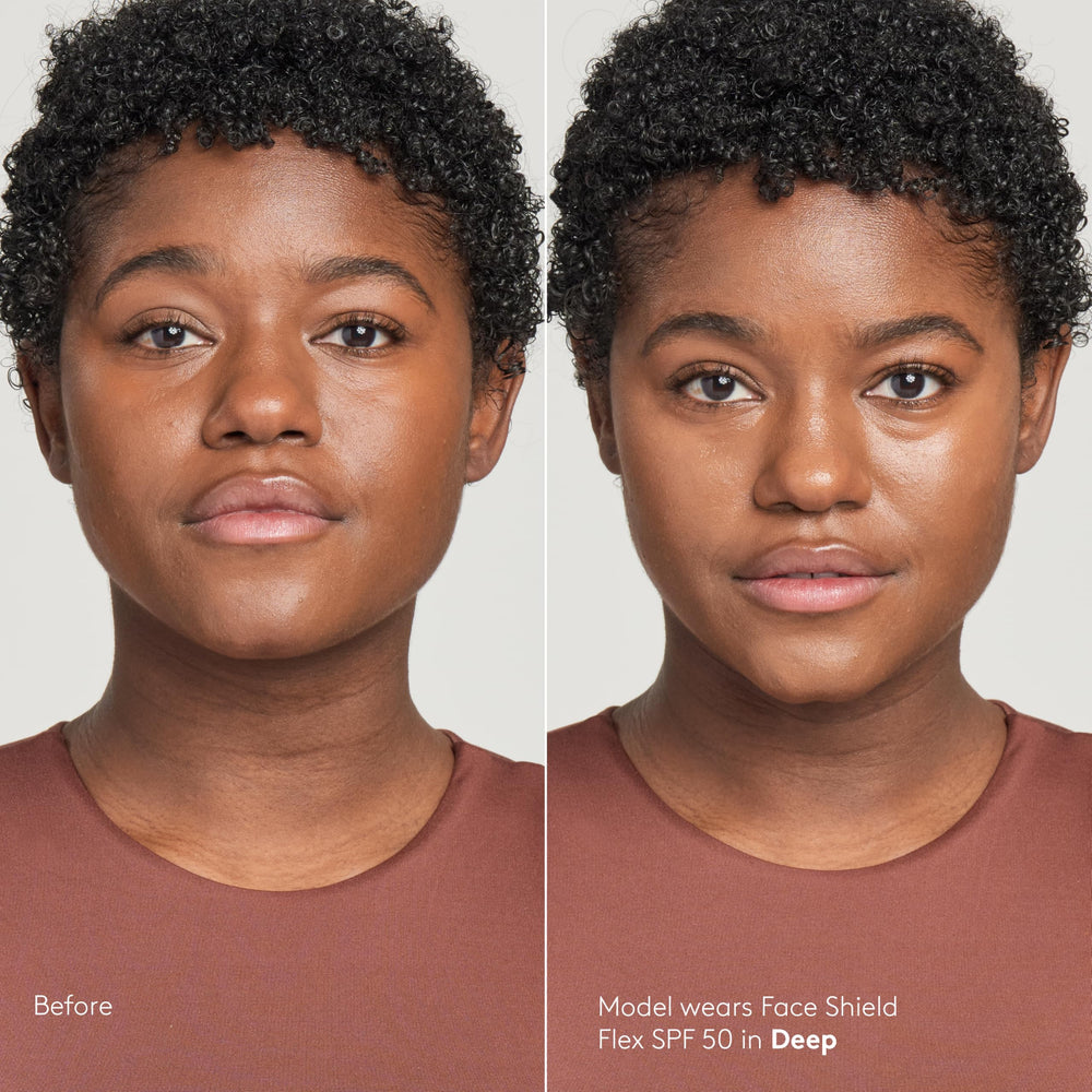 Colorescience blended on hand demonstrating tone-adapting pigments and even coverage