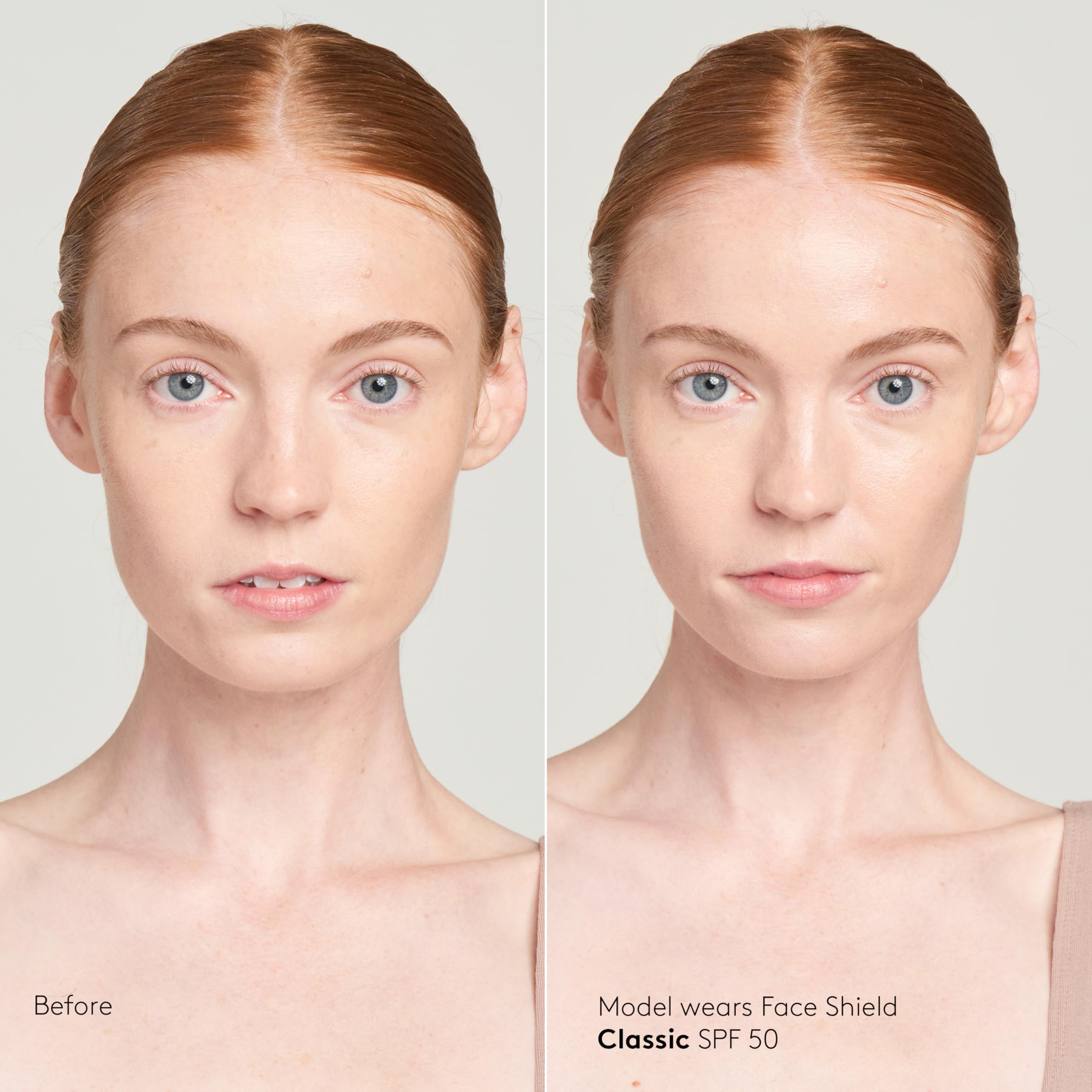 Colorescience Face Shield ingredient list bottle view, antioxidant-rich formula benefit
