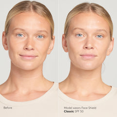 Colorescience Face Shield pump dispensing product, easy controlled application benefit