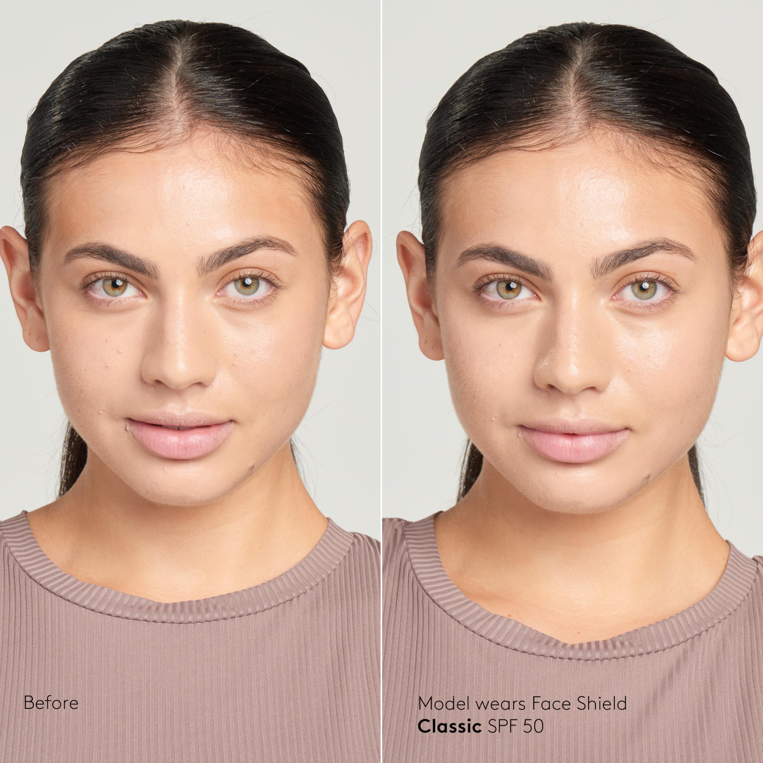 Colorescience Face Shield creamy liquid texture close-up, lightweight hydration benefit