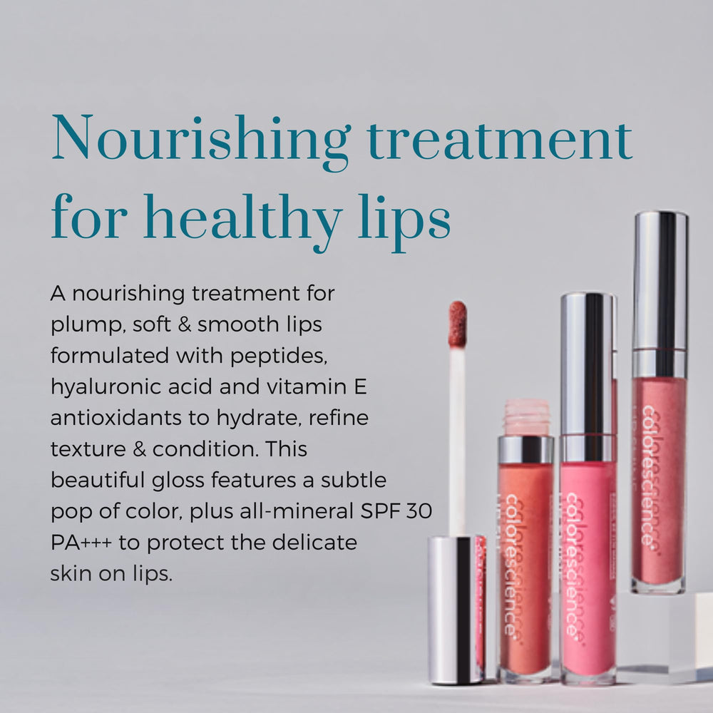 Colorescience ingredients label highlighting peptides and mineral SPF