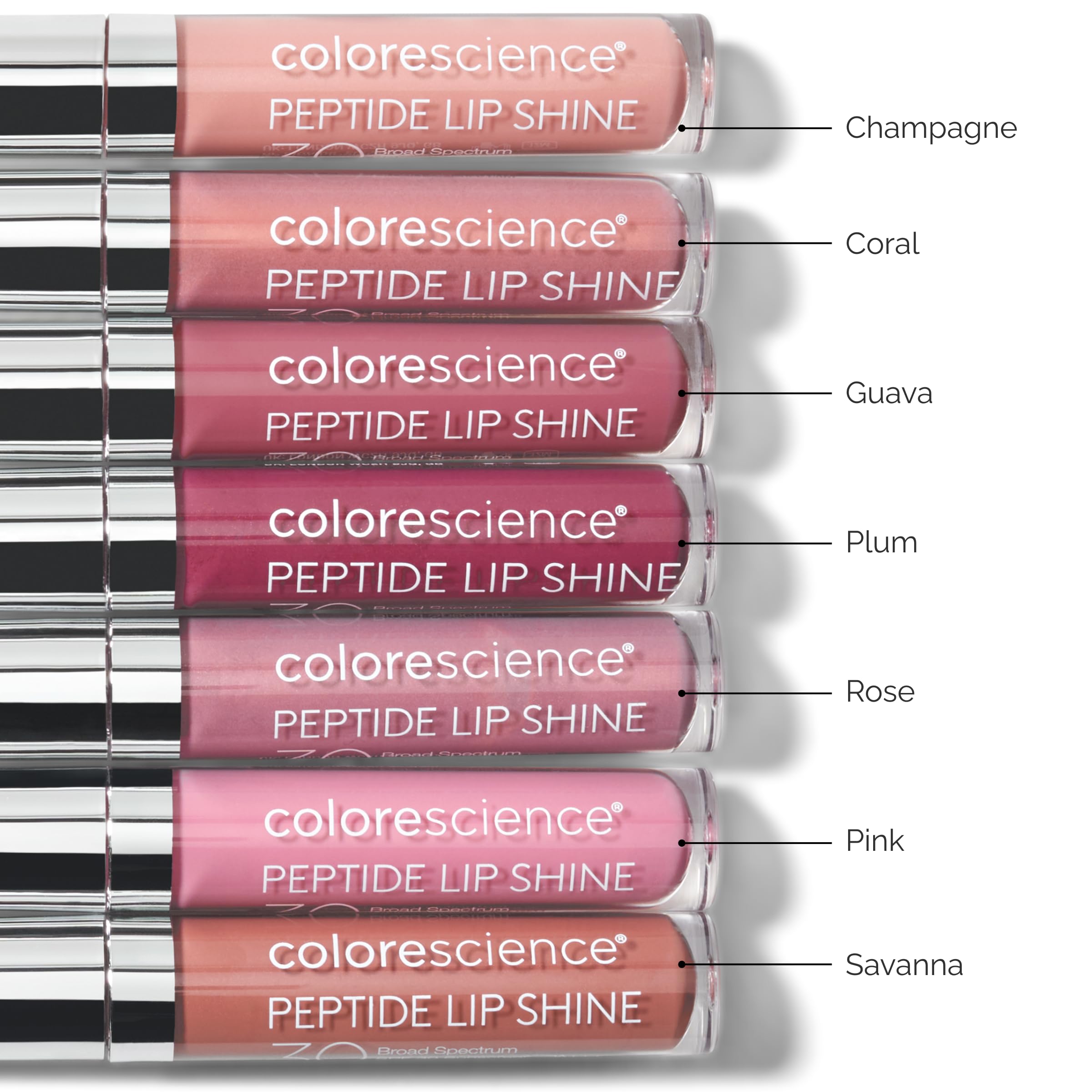 Colorescience tube texture close-up showing hydrating formula and shine