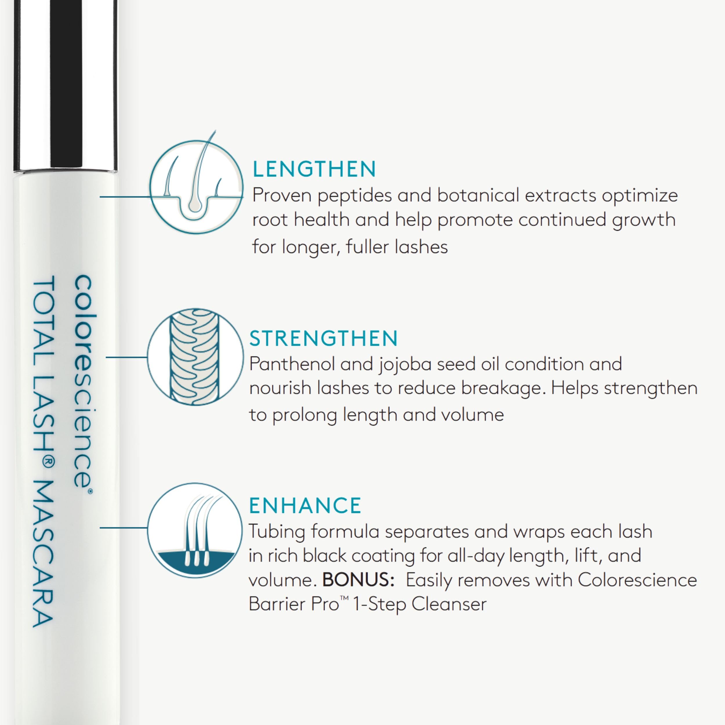 Colorescience removal demo with water showing gentle, damage-free cleansing benefit