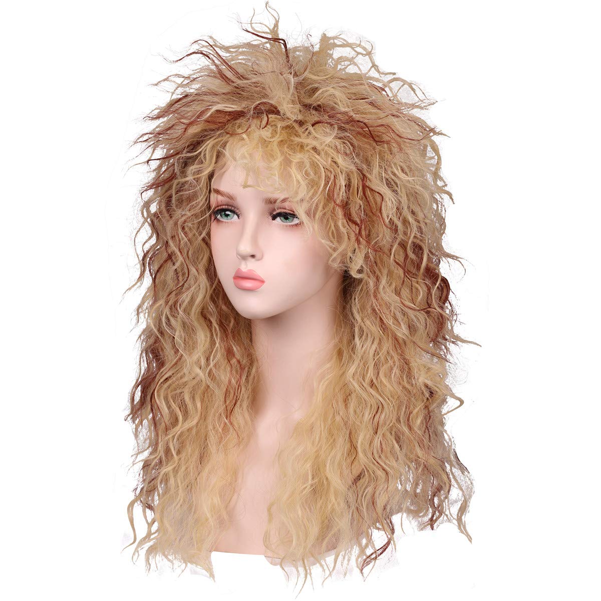 ColorGround close texture shot showing synthetic heat‑resistant fibers and realistic curl definition