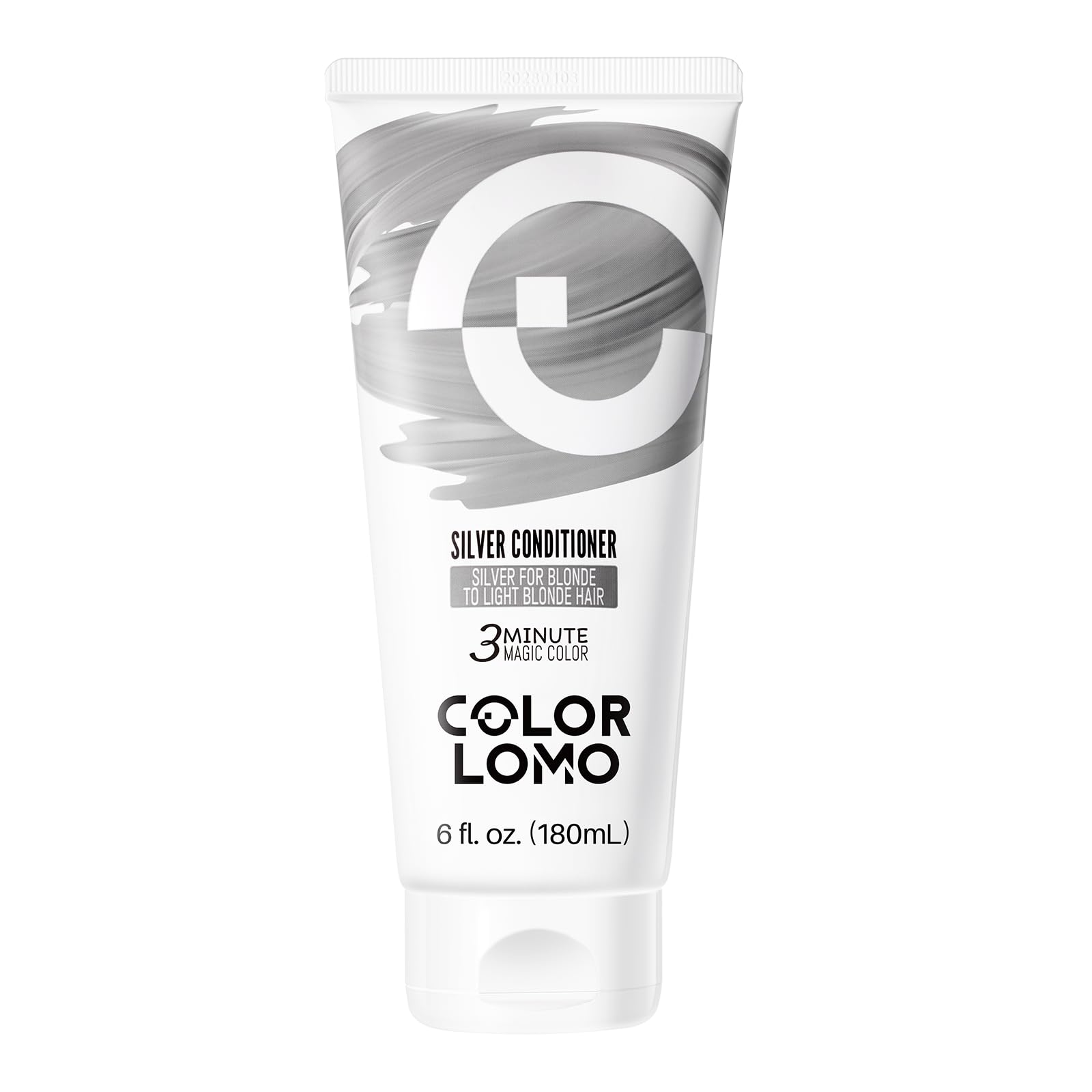 COLORLOMO front packaging showing silver conditioner and benefits