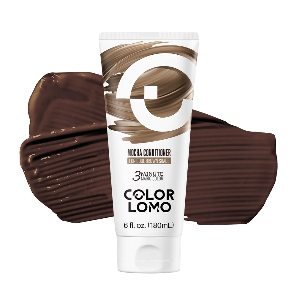 COLORLOMO front bottle shot showing Mocha shade and label for easy identification