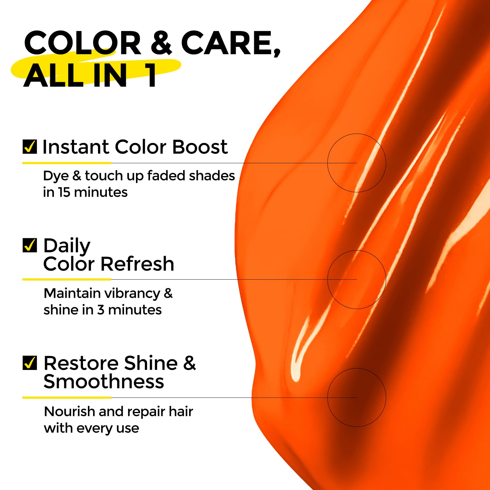 COLORLOMO opened cap and creamy orange texture for easy spread