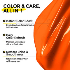 COLORLOMO opened cap and creamy orange texture for easy spread