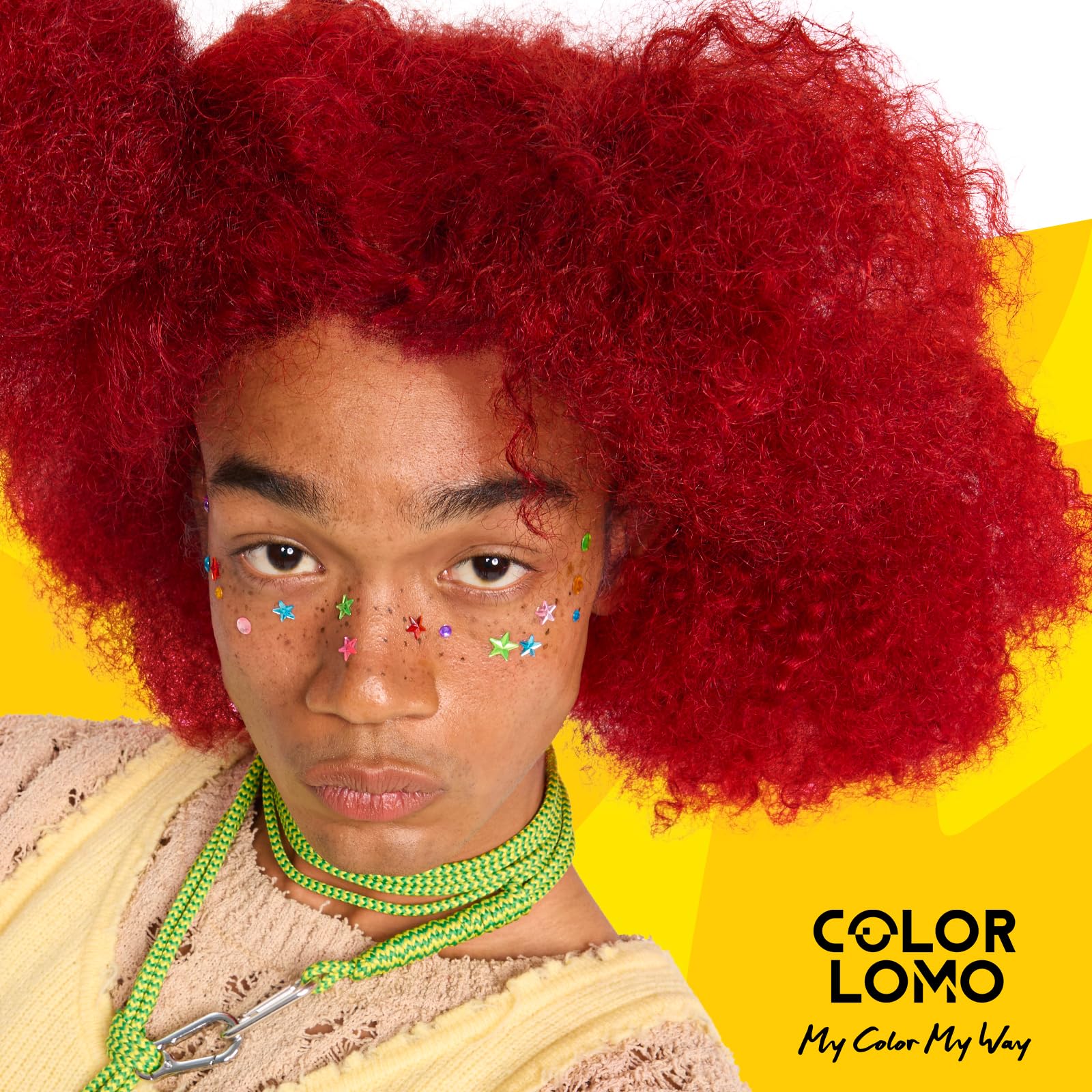 COLORLOMO open bottle showing pigment swirl, concentrated color deposit benefit