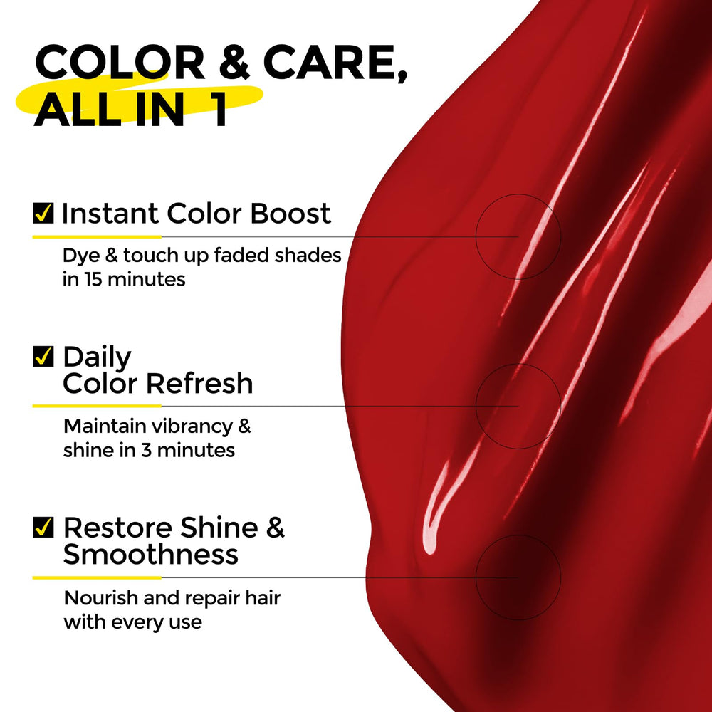 COLORLOMO conditioner texture pouring from bottle, hydrating formula for smooth hair