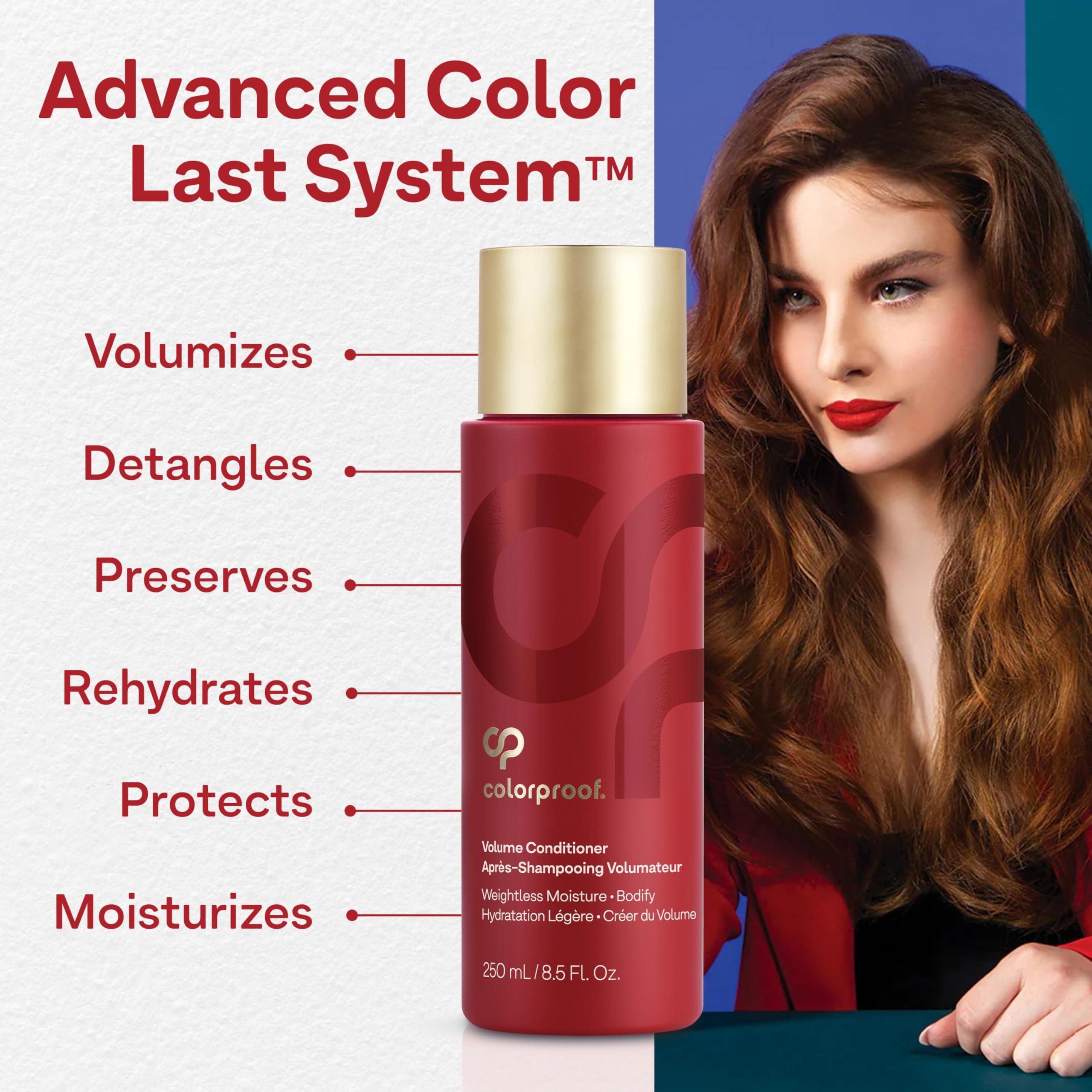 ColorProof bottle beside white nectarine representing light fragrant scent