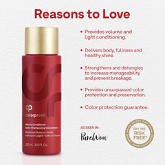 ColorProof conditioner being dispensed to show easy application benefit