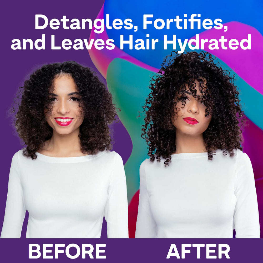 ColorProof conditioner beside ruler showing product size and at-home value