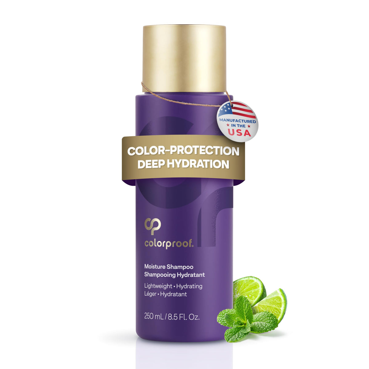 ColorProof bottle front view showing clean, color-safe formula benefit