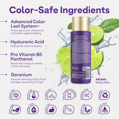 ColorProof close-up foam texture showing gentle, moisturizing lather