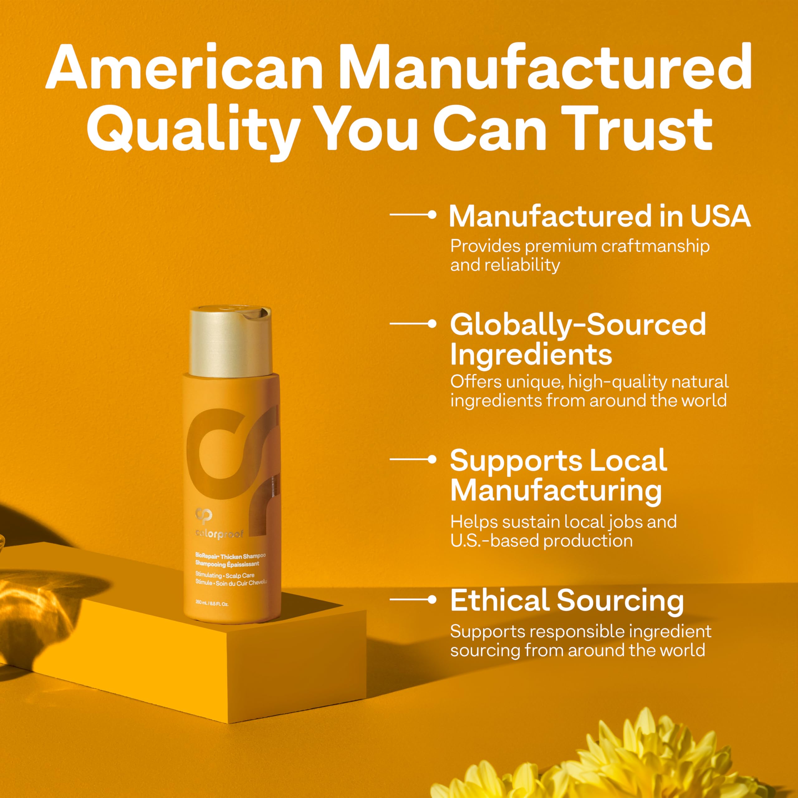 ColorProof shampoo pouring into hand showing concentrated formula benefit