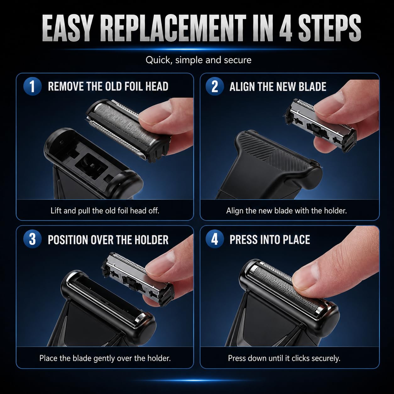 colorski blade packaging and contents displayed for quick, ready-to-install convenience