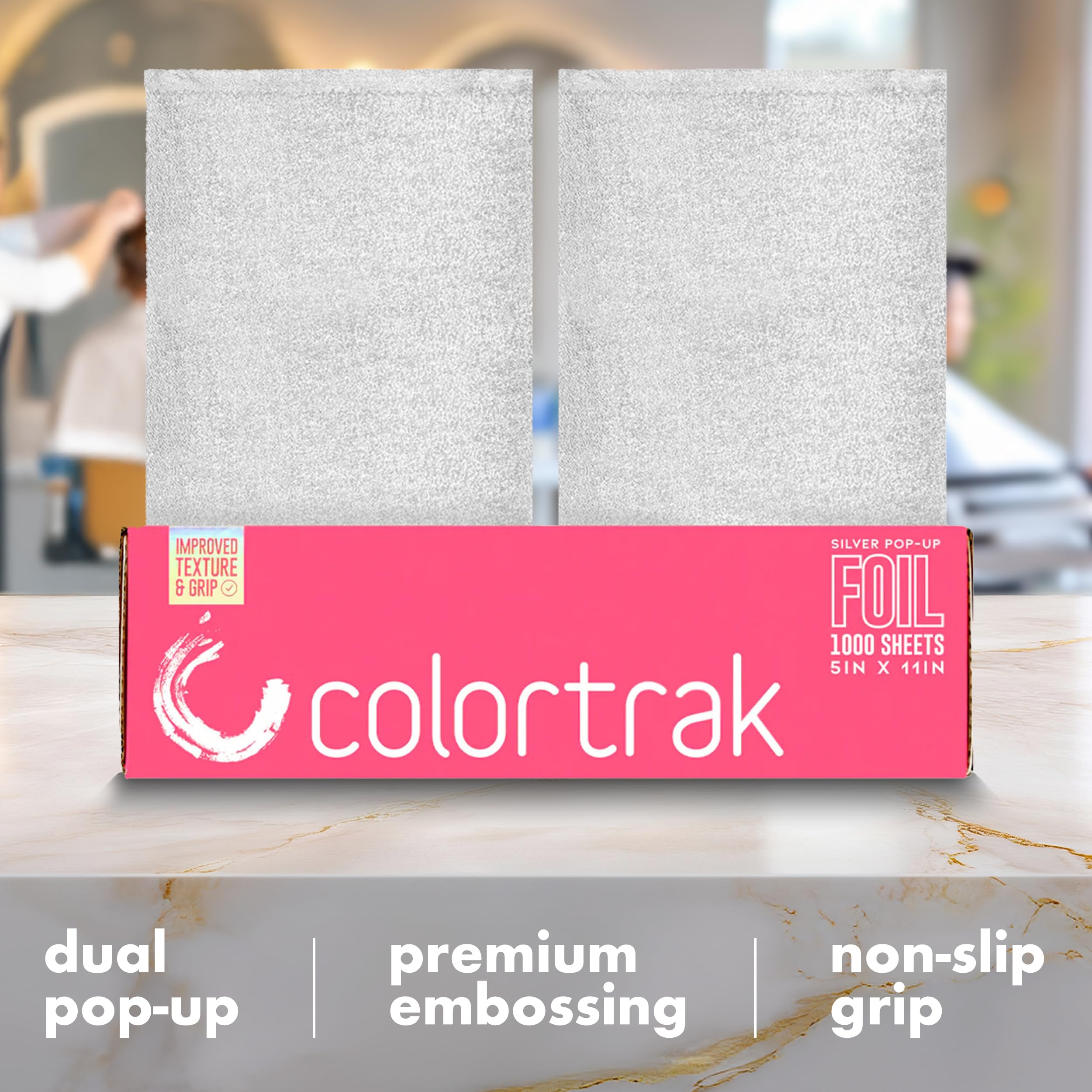 Colortrak bulk packed inside view highlighting 1,000 pre-cut sheets