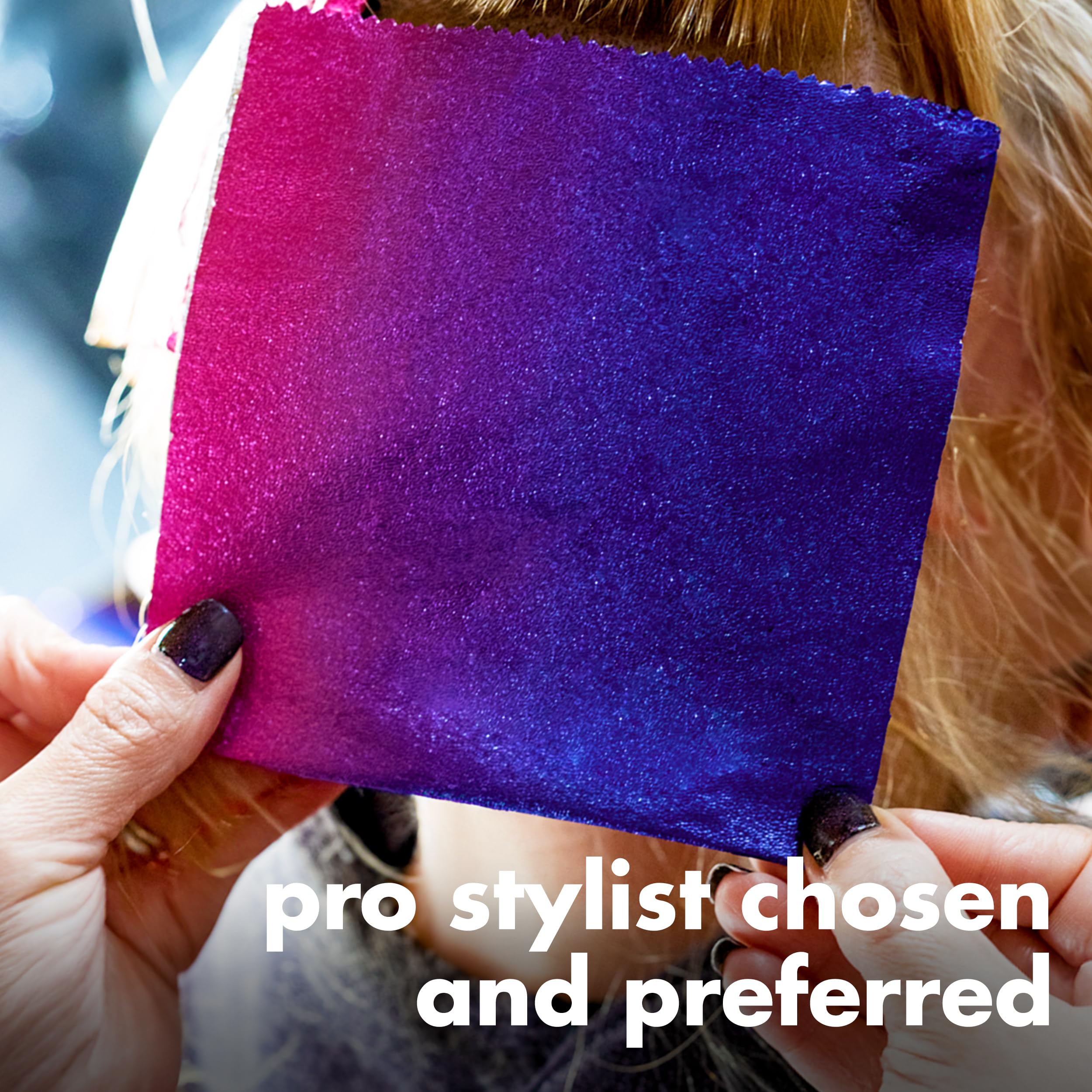 Colortrak foil used during highlighting demonstrating neat, secure wraps