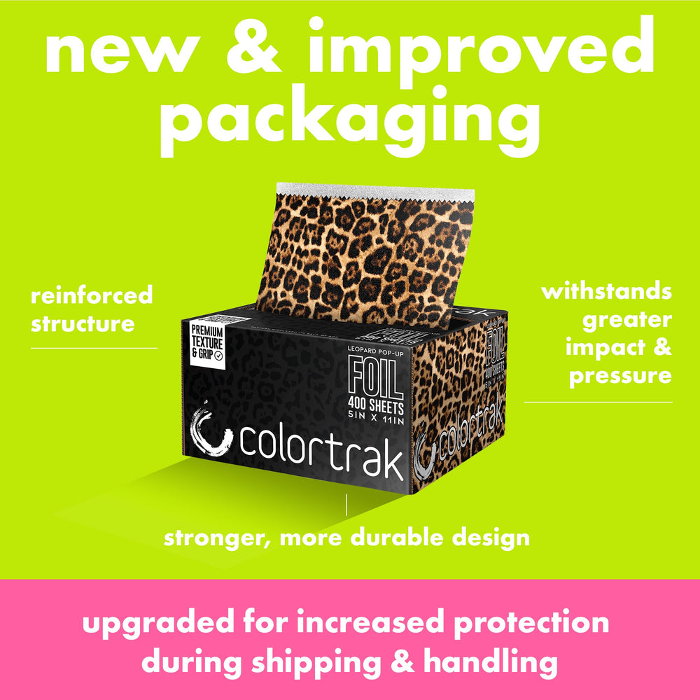Colortrak foil close-up showing embossed texture for better grip and control