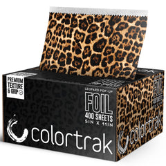 Colortrak box front showing leopard pop-up foil, professional organization benefit