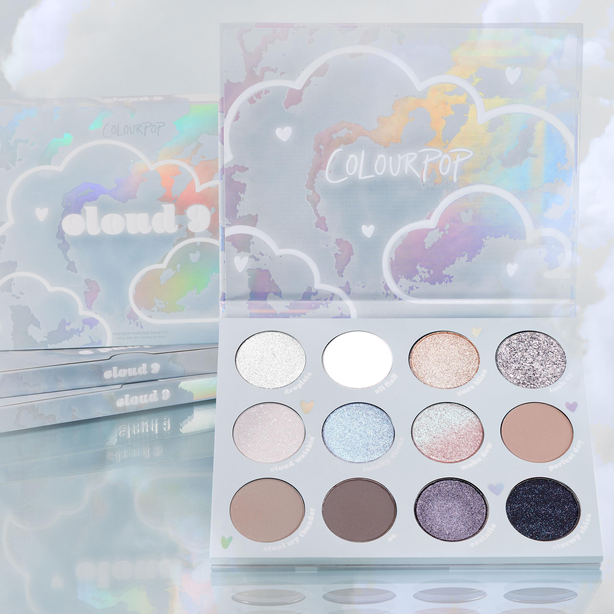 ColourPop Cloud 9 held in hand showing compact size and travel-friendly convenience